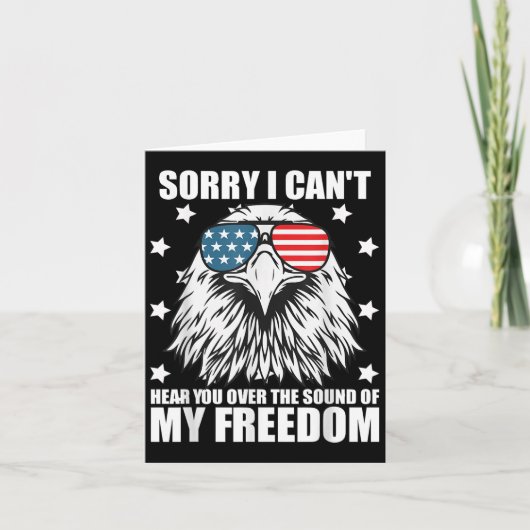 私のおもしろいDの音であなたの声が聞こえなくてごめんなさい カード (正面)