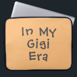 私のおもしろいGigi時代の桃のかわいい ラップトップスリーブ<br><div class="desc">おもしろい「私のギギ時代に」あなたのギギのためのお気に入りのデザイン!</div>