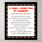 私のおもしろいLeonberger学からのもの ポスター (正面)