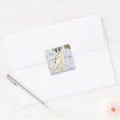 私のおもちゃキツネテリア食べー私のレッスンプラン スクエアシール (封筒)