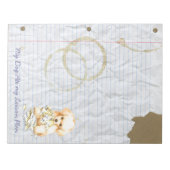 私のおもちゃプードル食べのレッスンプラン ノートパッド (正面)