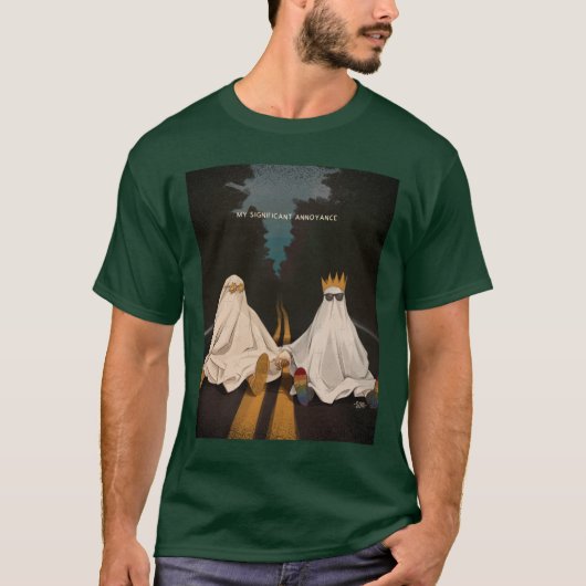 私のお化けのような大きなイライラと幽霊の写真 Tシャツ (正面)