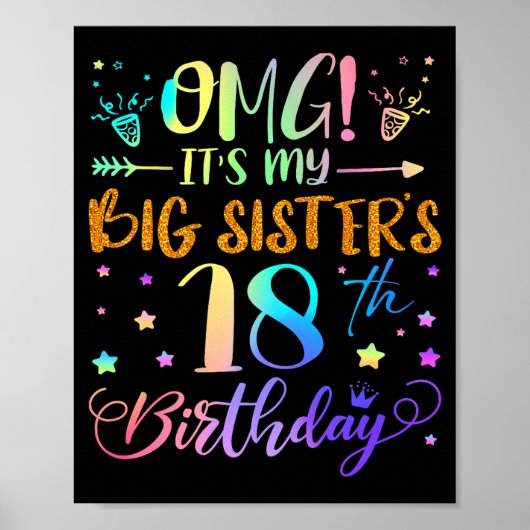 私のお姉ちゃんが18歳の誕生日を迎えました 18歳のお誕生日おめでとう ポスター (正面)