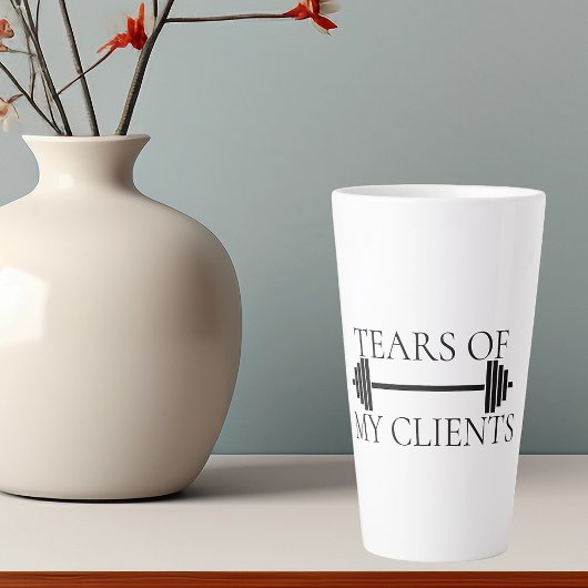 私のお客様の涙 パーソナルトレーナー バーベル カフェラテマグ