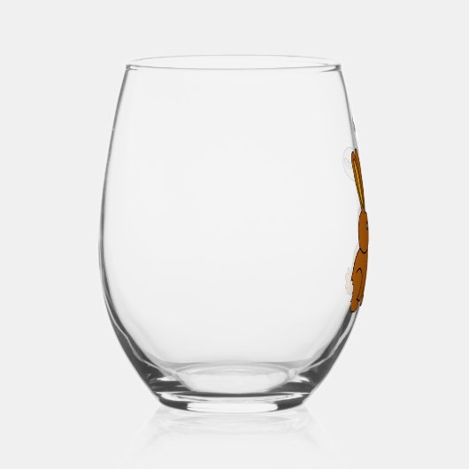 私のお尻が痛い！ー何が？ ステムなしワイングラス (右)