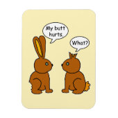 私のお尻が痛い！ー何が？ マグネット (縦)