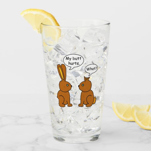 私のお尻の傷! -何か。 タンブラーグラス (アイス正面)