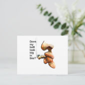 私のお尻はこれで大きく見ますか。 ポストカード (スタンド正面)