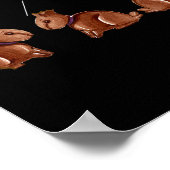 私のお尻はチョコレートバニーラビットイースターを痛おもしろいめる ポスター (角)