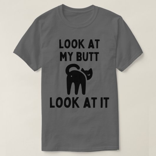 私のお尻を見る Tシャツ (デザイン正面)