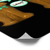 私のお尻ティートチョコレートバニーラビットハッピーイースター ポスター (角)