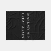 私のお尻素晴らしは再びおもしろいトランプ傷害回復Sur フリースブランケット (正面(横))