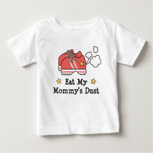 私のお母さんの塵の幼児ベビーのTシャツを食べて下さい ベビーTシャツ