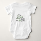 私のお母さんの格言すべて ベビーボディスーツ (裏面)