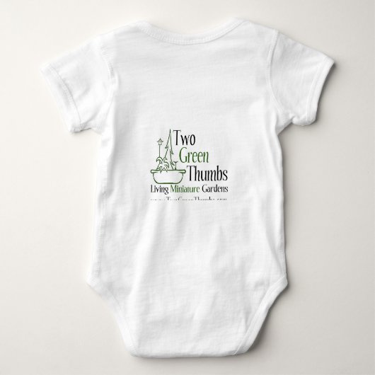 私のお母さんの格言すべて ベビーボディスーツ (裏面)