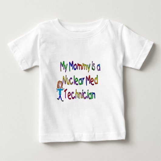 私のお母さんはです核Medの技術者(子供) ベビーTシャツ (正面)