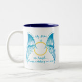 私のお母さんは天使です ツートーンマグカップ (左)