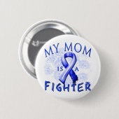 私のお母さんは戦闘機の青です 缶バッジ (正面&裏面)