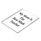 私のお母さんは最も最高のな数学の教師です ノートブック (左側)