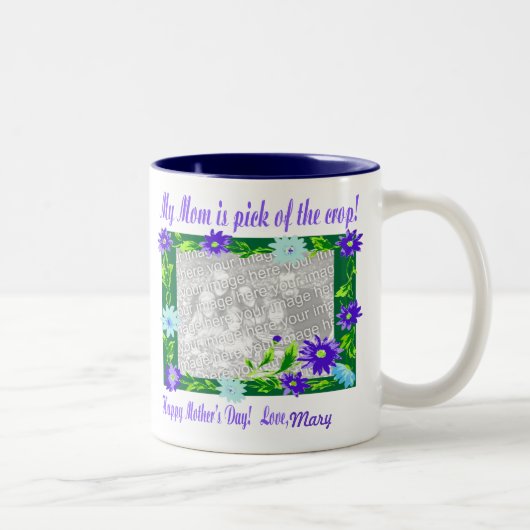私のお母さんは最高 Mug ツートーンマグカップ (右)