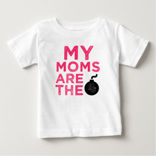 私のお母さんは爆弾のおもしろいなレズビアンのお母さんのベビーのワイ ベビーTシャツ
