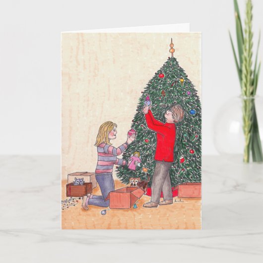 私のお母さんへのメリークリスマス シーズンカード (正面)