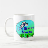 "私のお母さんナースの子供のためのナース"です コーヒーマグカップ (左)