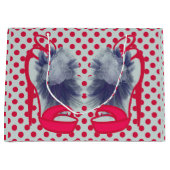 私のお気に入りので赤い靴 ラージペーパーバッグ (正面)