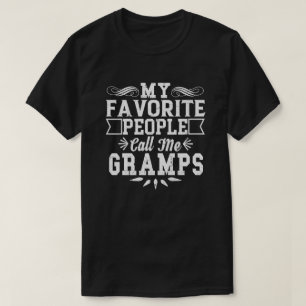 私のお気に入りのな人々は父の日私をGrampsの電話します Tシャツ