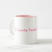 私のお気に入りのな人々は私をナナと電話します! ツートーンマグカップ (正面左)