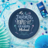 私のお気に入りのな人々は私をGrampsの祖父母と日電話します ペーパープレート (パーティー)