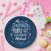 私のお気に入りのな人々は私をGrampsの祖父母と日電話します ペーパープレート (パーティー)