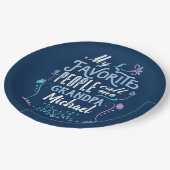 私のお気に入りのな人々は私をGrampsの祖父母と日電話します ペーパープレート (アングル)