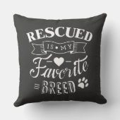 私のお気に入りのな品種灰色の枕は救助されます クッション (裏面)