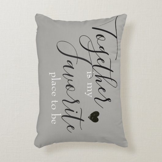 私のお気に入りのな場所/リバーシブルの枕はともにあります アクセントクッション (正面(垂直))