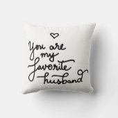 私のお気に入りのな夫のかわいいハートのバレンタインです クッション (裏面)