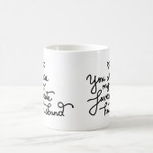 私のお気に入りのな夫のかわいいハートのバレンタインです コーヒーマグカップ (中央)