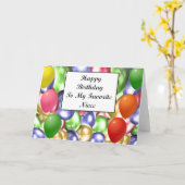 私のお気に入りのな姪へのハッピーバースデー カード (黄色い花)