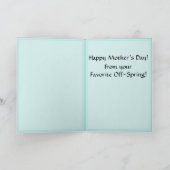 私のお気に入りのな母(パーソナライズな) カード (内部)