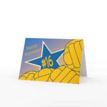 私のお気に入りのな水球の星への幸せな第16誕生日