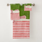 "私のお気に入りのな"クリスマスの小妖精や小人の引用文微笑します バスタオルセット (インサイチュ)