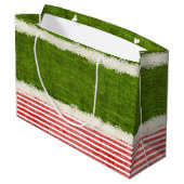 "私のお気に入りのな"クリスマスの小妖精や小人の引用文(l)微笑します ラージペーパーバッグ (裏面アングル)