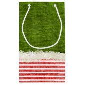 "私のお気に入りのな"クリスマスの小妖精や小人の引用文(S)微笑します スモールペーパーバッグ (裏面)