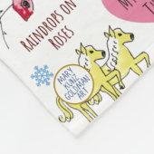 私のお気に入りのもの可愛い音楽が心地よい フリースブランケット (角)