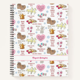 私のお気に入りのもの音楽の音パーソナライズされた ノートブック