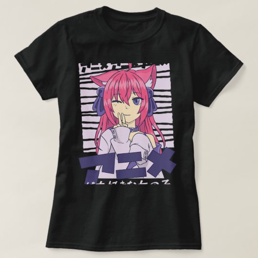 私のお気に入りのアニメ女子日本の映画アニメ Tシャツ (デザイン正面)