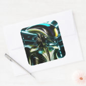 私のお気に入りのエイリアンのタイプは生物学的機械al スクエアシール (封筒)