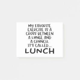 私のお気に入りのエクササイズはランチジムの恋人 ポストイット