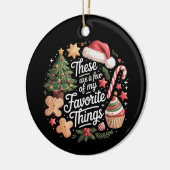 私のお気に入りのクリスマスのひととき セラミックオーナメント (左)