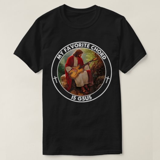 私のお気に入りのコードはGsus イエス ギター Tシャツ (デザイン正面)